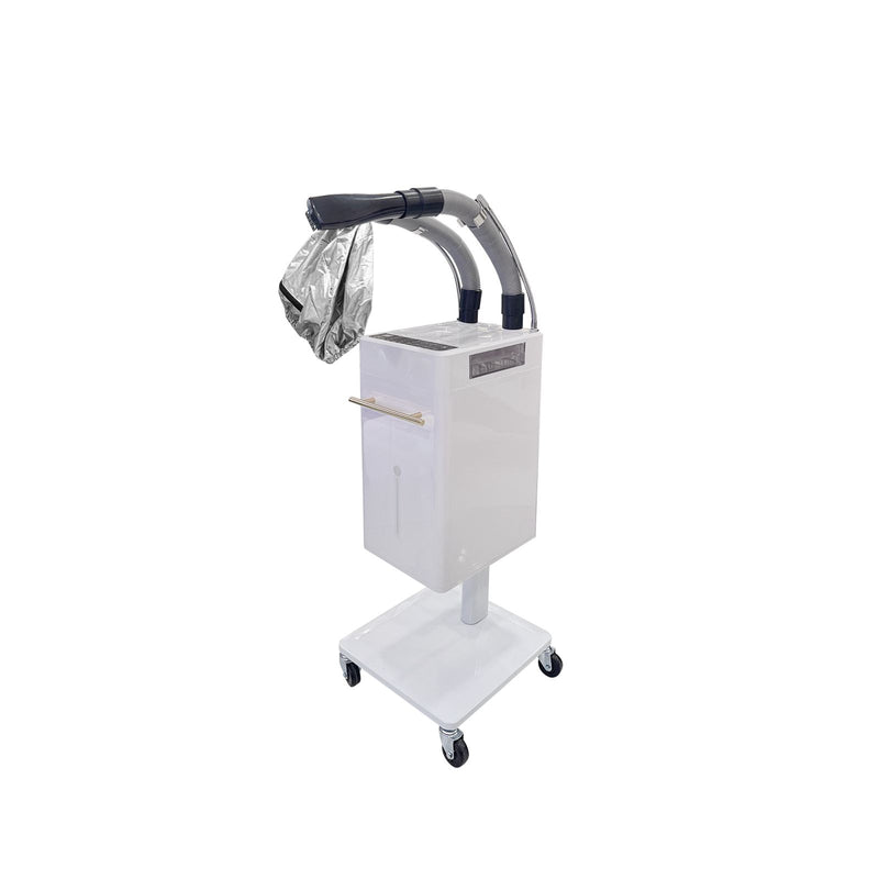 White Nano Mist Ozone Hair Steamer for Salon & Spa | Al Basel Cosmetics - Nano micro mist dye - Ozone hair steamer - UAE