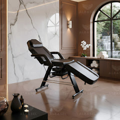 Facial Bed Multifunction Black - Facial bed for salon - Waxing bed in UAE - Al Basel Cosmetics - UAE
