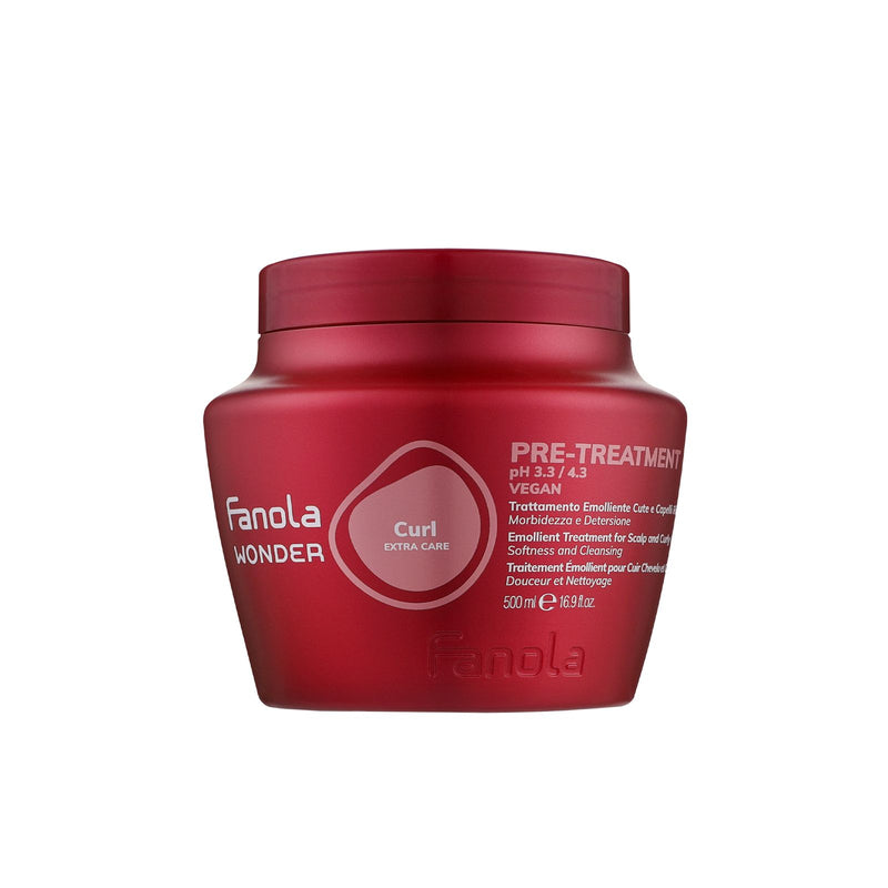 Fanola Wonder Curl Pre-Treatment 500 ml – Professional Vegan Curl Prep & Hydration Booster