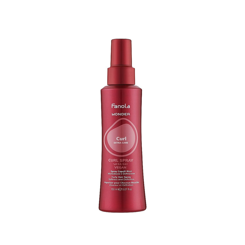 Fanola Wonder Curl Extra Care Curl Spray 150ml | Vegan Curl Enhancing & Refreshing Spray