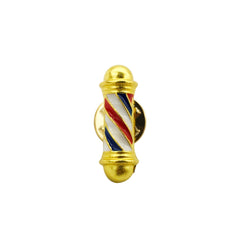 Barber Pole Design Brooch Gold - Albasel cosmetics