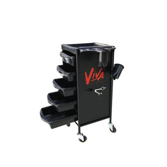 Viva Professional Metal Trolley Black