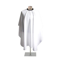 Waterproof polyester Plain Barber Cape White - Albasel cosmetics