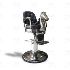 Kids Hair Cutting Chair Black salon furniture - al basel cosmetics - kids salon chair - horse head